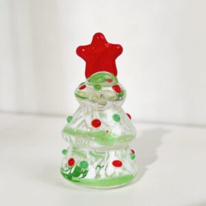 Green Glass Tree Decoration