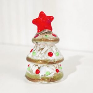 Glass Art Christmas Tree Statue